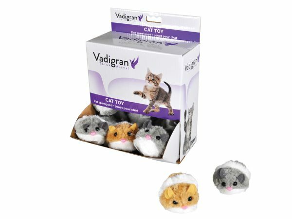 Speelgoed kat Opwindbare muis Ass. 7cm