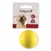 Speelgoed hond rubber bal geel Ø5cm