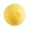 Speelgoed hond TPR bal Yellow Vanilla 6,4cm