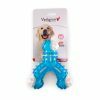 Speelgoed hond TPR driebeen blauw 11,5cm