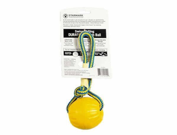 Starmark Swing n Fling Fetch Ball 8x6x28cm M