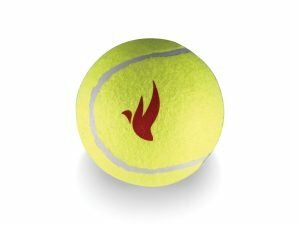 Speelgoed hond tennisbal 13cm