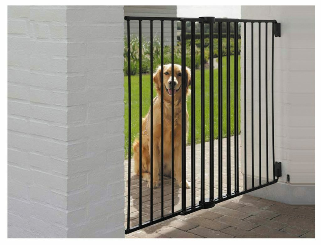 Dog Barrier Gate Outdoor Min84/max154x95cm Bopets