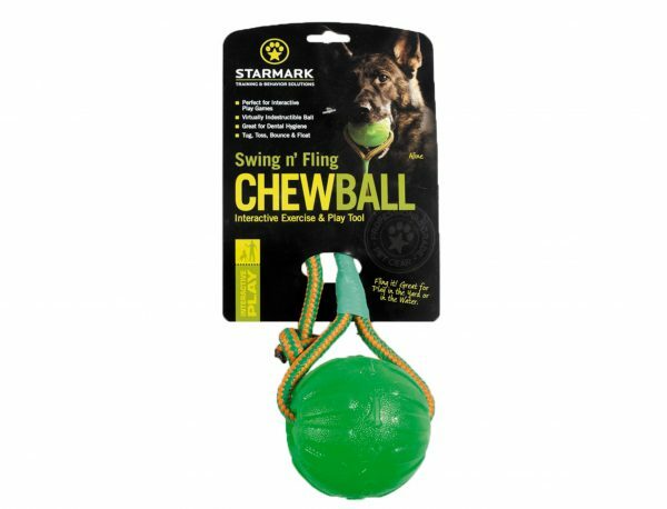 Starmark Swing n Fling Chew ball 9x9x46cm L