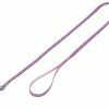 Leiband hond nylon Schotse Ruit roze 10mmx120cm