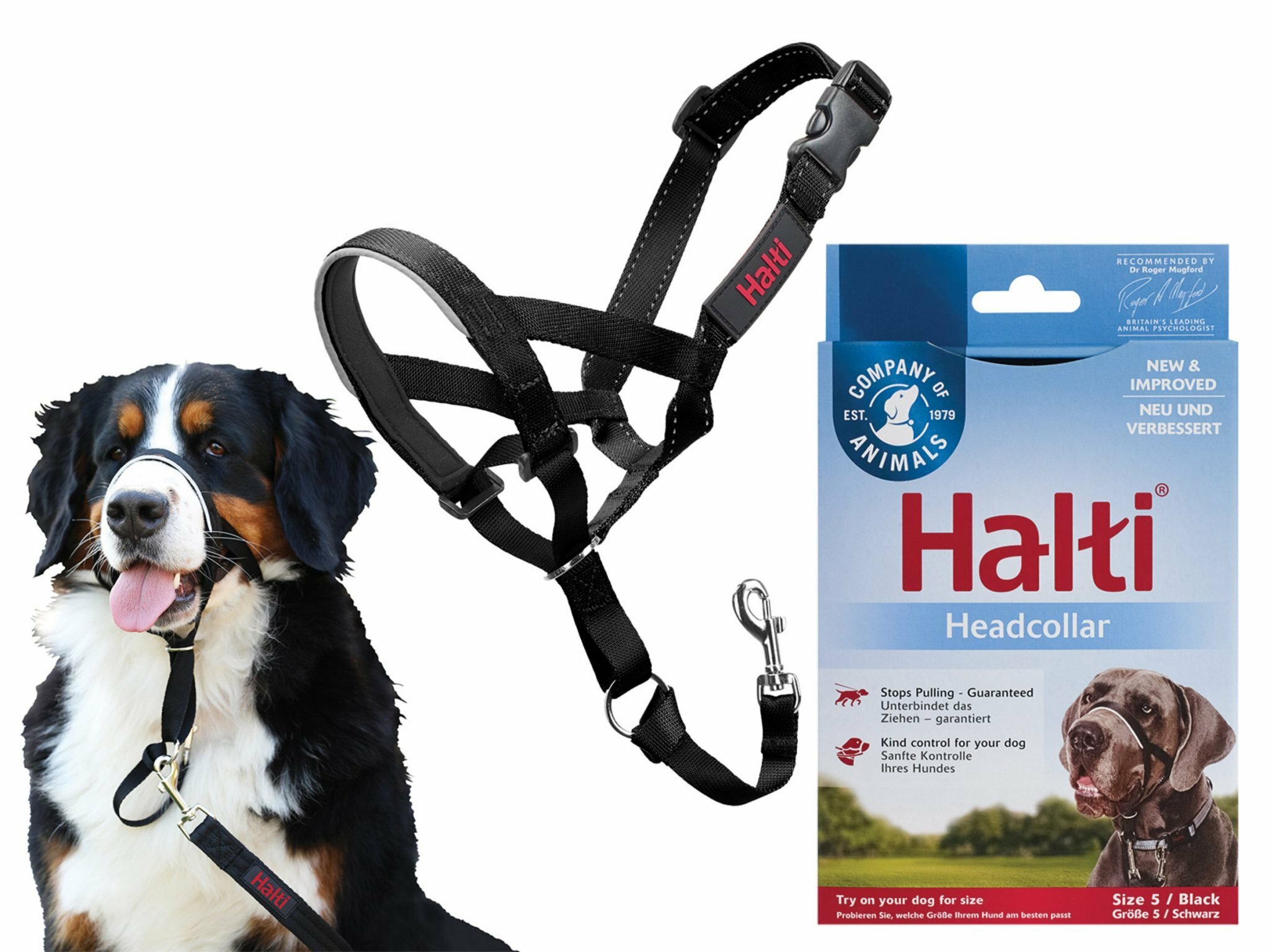 HALTI Headcollar Zwart 2 Bopets