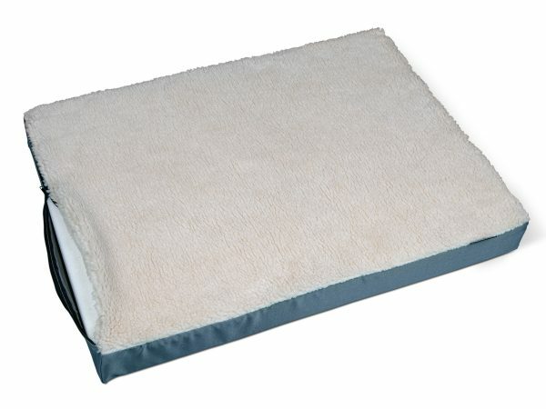 Matras Memory Foam grijs pluche 120x80x8cm