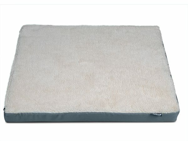 Matras Memory Foam grijs pluche 100x70x8cm