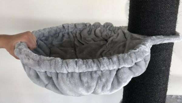 Krabpaal Maine Coon Tower Crown Blackline Light Grey