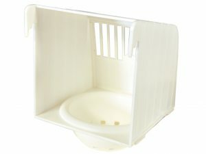 Nestkast met nest wit 13x15x12cm