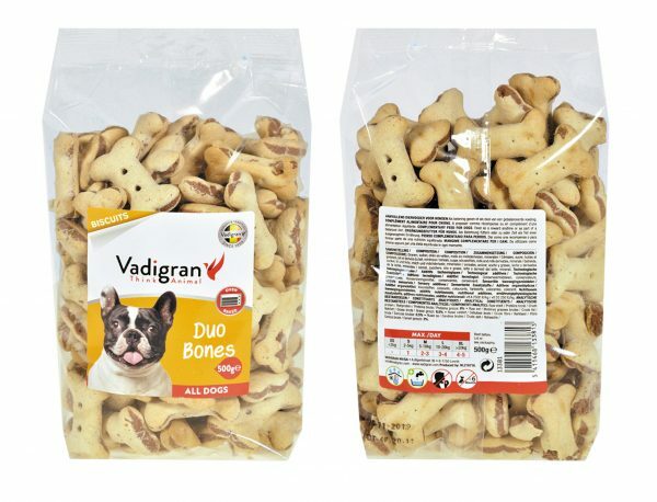 Snack hond Biscuits Duo Bones 500g