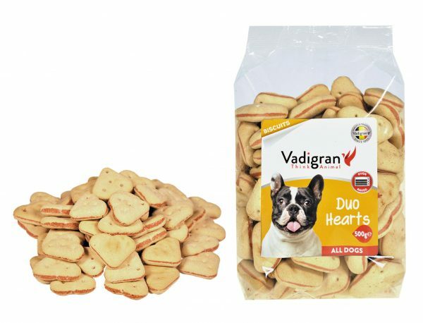 Snack hond Biscuits Duo Hearts 500g