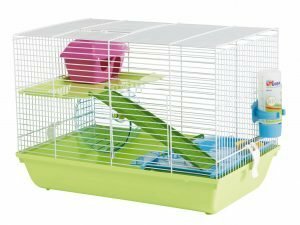 Hamsterkooi Martha Triple wit/groen 46x30x34cm