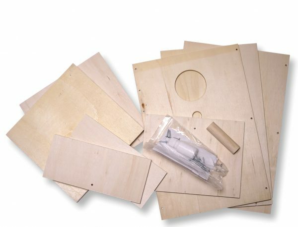 Valkparkietnestkast  20x20x30cm Ø4,7cm