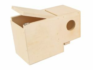 Houten nestkast half buiten 19,5x10x12cm