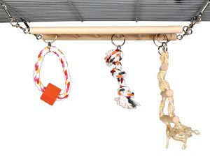 Speelgoed knaagdier hout speelladder 25cm