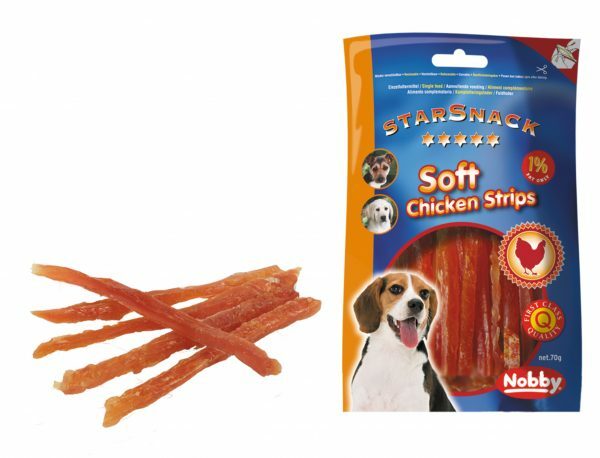 Snack hond soft kip strips 70gr