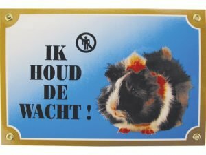 Waakbord gelamineerd cavia blauw NL
