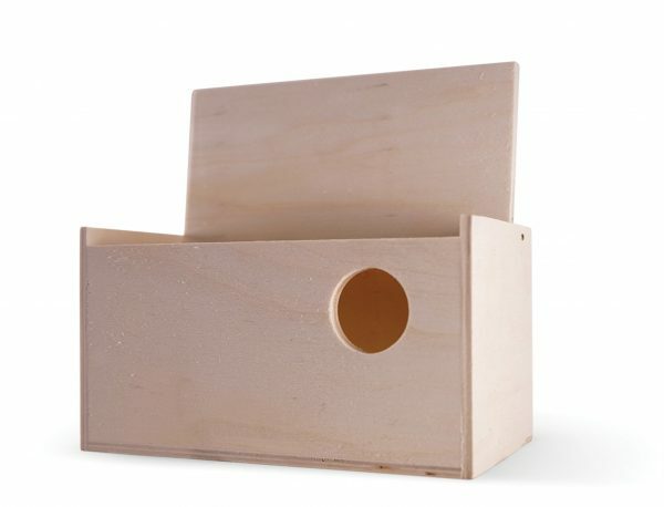 Houten exotennestkast hori 18,9x10,4x10,4cm Ø3,5cm