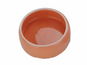 Eetpot knaagdier aardewerk oranje Ø 12cm