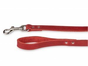 Leiband geolied leder rood 100cmx18mm M-L