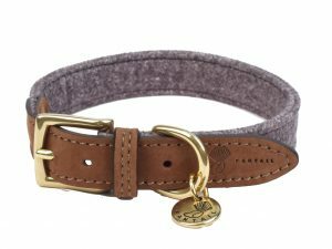 Halsband hond Blend donkergrijs 50cmx20mm L