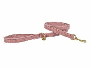 Leiband hond StØv roze 120cmx20mm