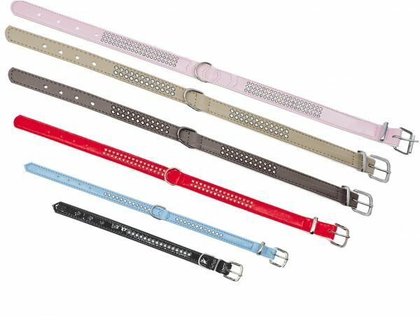 Halsband Crystal 1 rij taupe 27cmx12-14mm XS