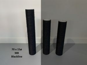 Sisalpaal 70x15 M8 BLACKLINE