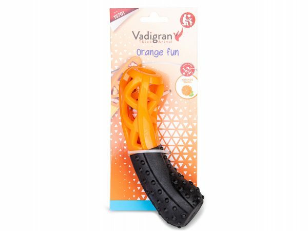 Speelgoed hond TPR Orange Fun stick 18,5cm