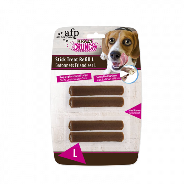 AFP Krazy Crunch-Bone Treat Stick Refill L 4 pack