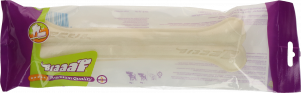 Braaaf White Rawhide Pressed Bones 20 cm (1 pcs)