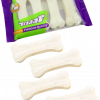 Braaaf White Rawhide Pressed Bones 9 cm (4 pcs)