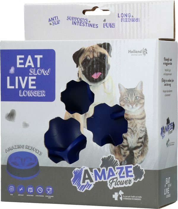 Eat Slow Live Longer Amaze Flower Blue S