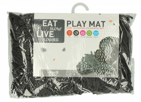 Eat Slow Live Longer Play Mat Grey