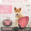 Eat Slow Live Longer Puzzle and Feed Pink