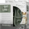 Eat Slow Live Longer Tumble Feeder Grey