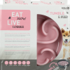 Eat Slow Live Longer Tumble Feeder Pink