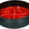 Eat Slow Live Longer Tumble Feeder Red