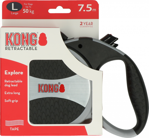 KONG Rollijn Explorer Grijs L (7,5m/50kg)