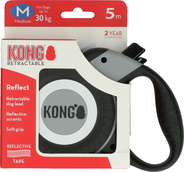 Kong Rollijn Reflect Grijs M (5m/30kg)