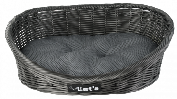 Let's Sleep Pet Bed M Dark Grey