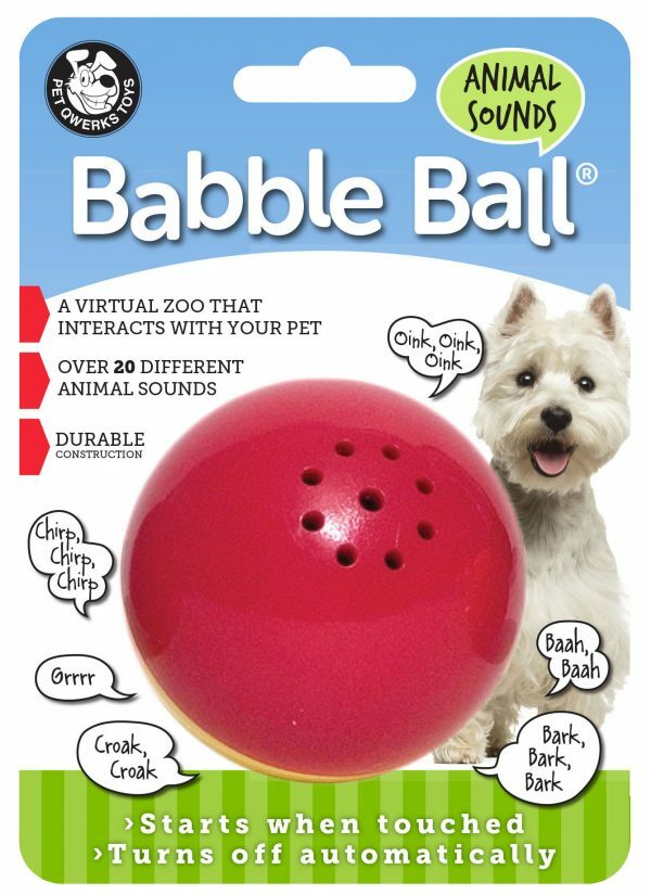 Pet Qwerks Animal Sounds Babble Ball Small