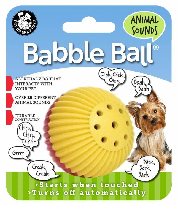 Pet Qwerks Animal Sounds Babble Ball Small