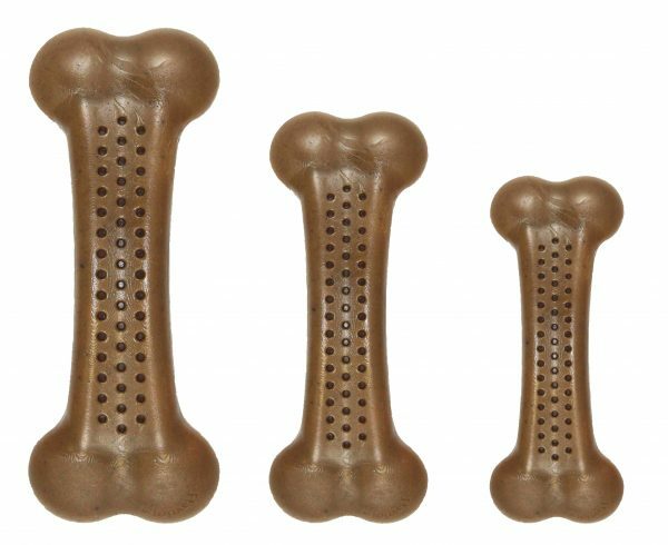 Pet Qwerks Flavorit Nylon Bark Bone Chicken Small
