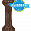 Pet Qwerks Flavorit Nylon Bark Bone Peanut Butter Large