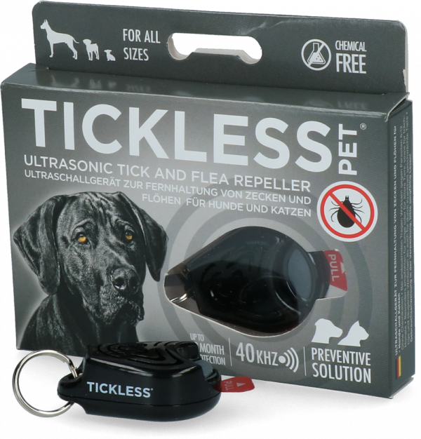 Tickless Pet Zwart minimaal 6 maanden bescherming