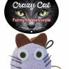 Crazy Cat Funny Mouse lila vol met Madnip