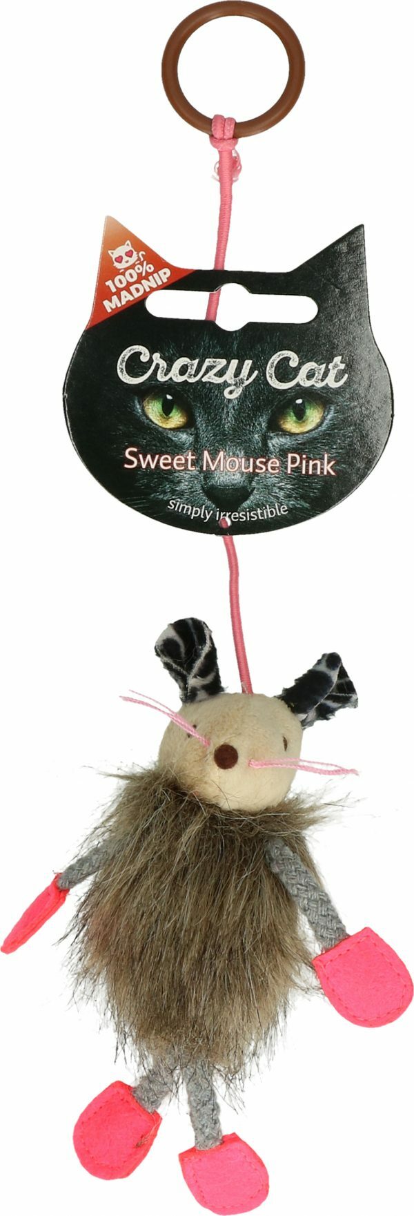 Crazy Cat Sweet Mouse Pink met 100% Madnip