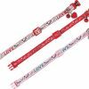 Halsband kat Charm rood 20-30cmx10mm